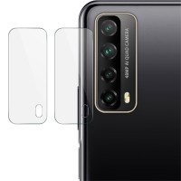 Два броя удароустойчив стъклен протектор за камера марка IMAK за Huawei P Smart 2021