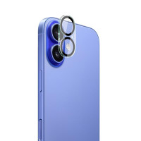 Удароустойчив стъклен протектор за камера марка IMAK за iPhone 17 - черен