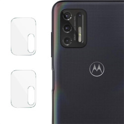Два броя удароустойчив стъклен протектор за камера марка IMAK за Motorola Moto G9 Plus