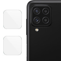 Два броя удароустойчив стъклен протектор за камера марка IMAK за Samsung Galaxy A22 4G