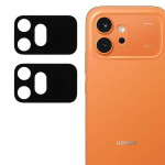 Два броя удароустойчив стъклен протектор за камера за Honor 600 - черна рамка Два броя удароустойчив стъклен протектор за камера за Honor 600 - черна рамка